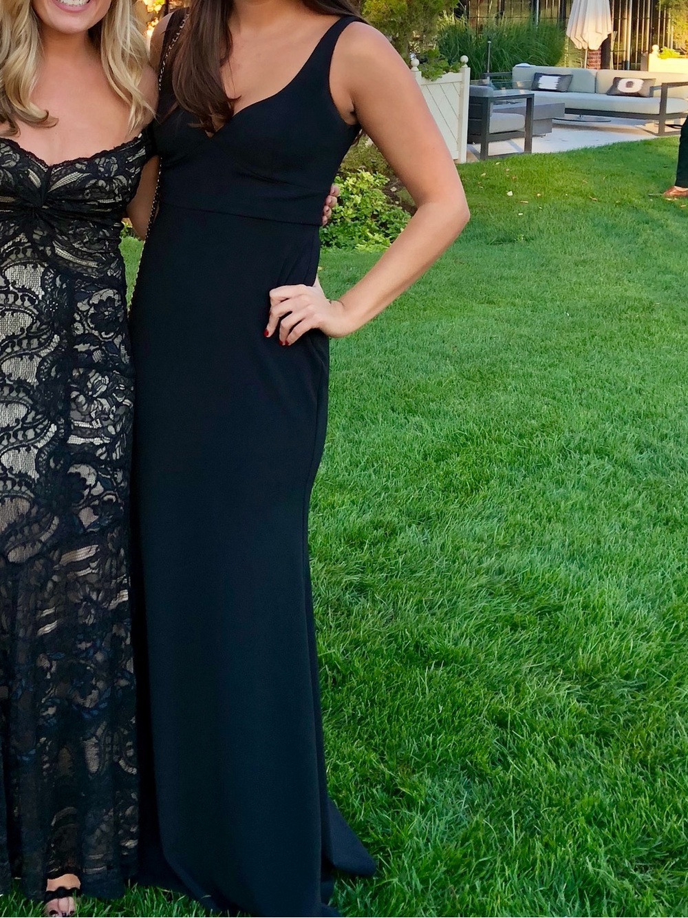 Aqua Black Sleeveless Maxi Dress